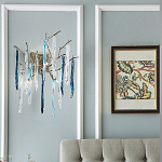 Бра с ветвистым каркасом из металла и подвесками из стекла Droplet Chandelier варинант исполнения - 2 | Loft Concept в Санкт-петербурге