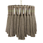 Подвесной светильник круглый плетеный с бахромой Braided Bundle of Ears варинант исполнения - 1 | Loft Concept в Санкт-петербурге