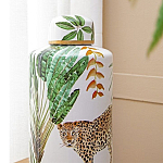 Ваза фарфоровая с ручной росписью Leopard Collection  варинант исполнения - 5 | Loft Concept в Санкт-петербурге