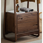 Вешалка деревянная с 2- мя ящиками Moon Walnut Furniture варинант исполнения - 7 | Loft Concept в Санкт-петербурге