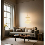 Подвесной вязаный белый светильник «Моника» варинант исполнения - 3 | Loft Concept в Санкт-петербурге