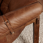 Двухместный диван Duncan винтажная коричневая кожа варинант исполнения - 6 | Loft Concept в Санкт-петербурге