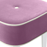 Квадратный мягкий пуф на белых ножках Winton Pouf Square варинант исполнения - 6 | Loft Concept в Санкт-петербурге