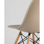 Пластиковый стул на ножках из массива бука Eames Beige варинант исполнения - 3 | Loft Concept в Санкт-петербурге