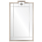 Зеркало в  серебряной раме с узорчатым геометрическим орнаментом Repulse варинант исполнения - 1 | Loft Concept в Санкт-петербурге