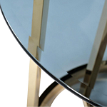 Столик журнальный золотой с темным стеклом Tastiness варинант исполнения - 1 | Loft Concept в Санкт-петербурге