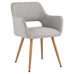 Стул в рогожке серого цвета NEASAN STOOL варинант исполнения - 1 | Loft Concept в Санкт-петербурге