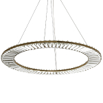 Кольцевая люстра с хрустальным декором Maude Crystal Chandelier варинант исполнения - 3 | Loft Concept в Санкт-петербурге