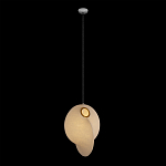 Подвесной светильник белый с фигурным тканевым плафоном White Whirlwinds варинант исполнения - 2 | Loft Concept в Санкт-петербурге