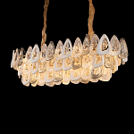 Люстра овальная с многослойными белыми и прозрачными подвесками Character Chandelier варинант исполнения - 5 | Loft Concept в Санкт-петербурге