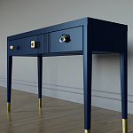 Дизайнерский Письменный стол Elsa Dreams Blue с тремя ящиками варинант исполнения - 2 | Loft Concept в Санкт-петербурге