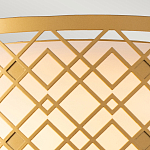 Потолочный светильник золотого цвета с каркасом в виде геометрических ромбов Elstead Lighting варинант исполнения - 5 | Loft Concept в Санкт-петербурге