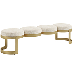 Дизайнерская Банкетка Leola латунь  варинант исполнения - 1 | Loft Concept в Санкт-петербурге