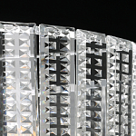 Люстра круглая на цепи цвета хром с прозрачными рельефными хрустальными пластинами Textured Glass Chandelier варинант исполнения - 8 | Loft Concept в Санкт-петербурге