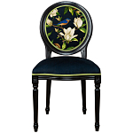 Стул чёрный из натурального бука с изображением птица в саду Blooming Magnolias варинант исполнения - 1 | Loft Concept в Санкт-петербурге