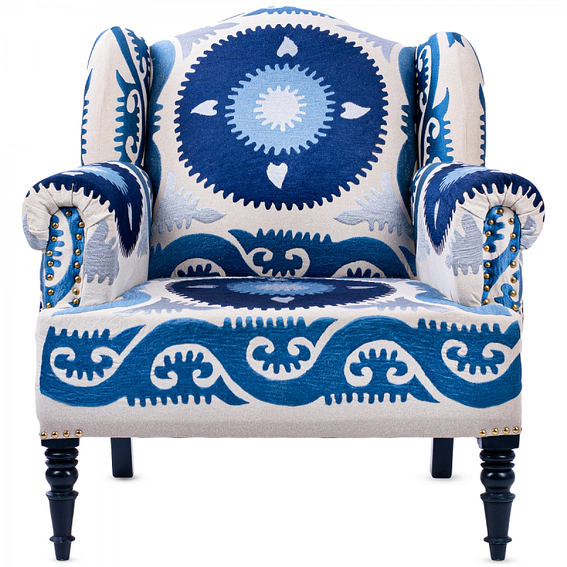 Кресло Accent Chairs Indigo Sun Темно-синий в Санкт-петербурге | Loft Concept 