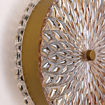 Бра с плафоном из рельефного стекла Peony Glass Bronze  варинант исполнения - 3 | Loft Concept в Санкт-петербурге