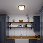 Потолочный светильник с белым матовым стеклянным плафоном в форме перевернутого конуса Hinkley варинант исполнения - 4 | Loft Concept в Санкт-петербурге