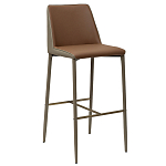 Стул барный с терракотовой обивкой из экокожи Spectacular High Chair варинант исполнения - 1 | Loft Concept в Санкт-петербурге