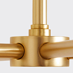 Люстра золотая с белыми тканевыми абажурами Coolness варинант исполнения - 3 | Loft Concept в Санкт-петербурге