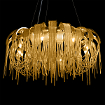 Люстра круглая подвесная с металлическими дугами и длинными цепочками 80 см Atlantis Chain варинант исполнения - 16 | Loft Concept в Санкт-петербурге