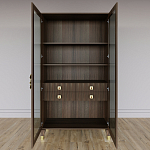 Дизайнерский шкаф витрина Elsa Dreams Walnut с 4-мя ящиками варинант исполнения - 6 | Loft Concept в Санкт-петербурге