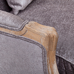 Кресло Ava Classical Armchair brown and grey velour варинант исполнения - 4 | Loft Concept в Санкт-петербурге