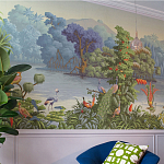 Обои ручная роспись Le Brésil Eden варинант исполнения - 3 | Loft Concept в Санкт-петербурге