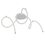 Люстра белого цвета с тремя изогнутыми светодиоидными плафонами Luke Lampco Tracer Lamp варинант исполнения - 1 | Loft Concept в Санкт-петербурге