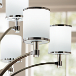 Люстра с белыми стеклянными плафонами в форме цилиндра Feiss варинант исполнения - 10 | Loft Concept в Санкт-петербурге