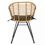 Стул с ротанговым плетением Wicker Half Chair с подлокотниками варинант исполнения - 2 | Loft Concept в Санкт-петербурге