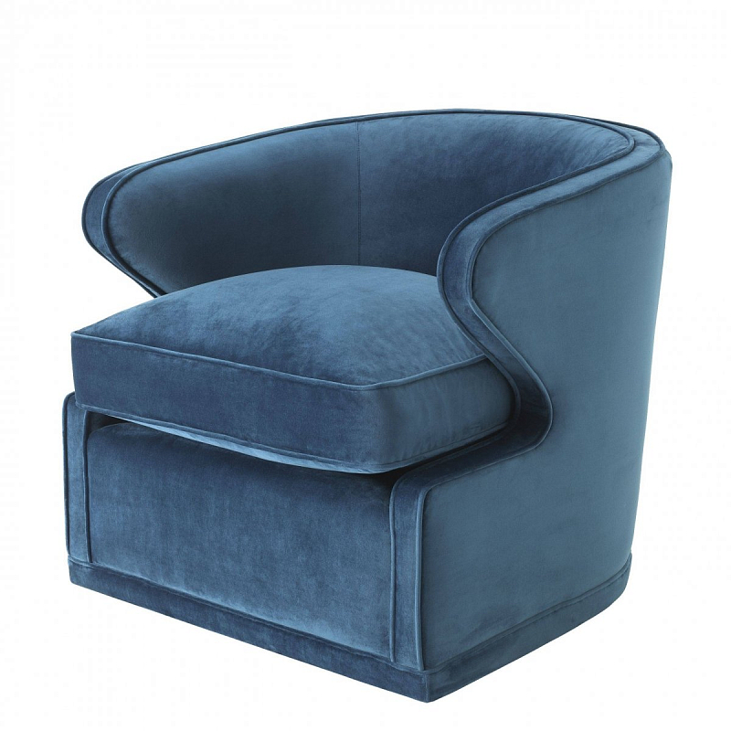 Кресло Eichholtz Chair Dorset Blue Синий в Санкт-петербурге | Loft Concept 