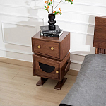 Тумбочка прикроватная с ящиком и дверцей Робот Robot Desk варинант исполнения - 3 | Loft Concept в Санкт-петербурге