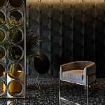 Гипсовая 3D Панель BATOID варинант исполнения - 1 | Loft Concept в Санкт-петербурге