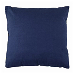 Подушка декоративная хлопковая синего цвета с абстрактным принтом Elysian Flow Azure варинант исполнения - 2 | Loft Concept в Санкт-петербурге