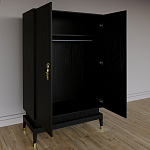 Платяной шкаф Elsa Dreams Black с 2-мя фасадами варинант исполнения - 1 | Loft Concept в Санкт-петербурге