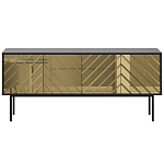 Длинная тумба с зеркальным декором Serena варинант исполнения - 10 | Loft Concept в Санкт-петербурге