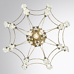 Люстра подвесная из металла с хрустальными подвесками прозрачного цвета Quasar 41 варинант исполнения - 4 | Loft Concept в Санкт-петербурге