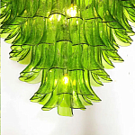 Люстра из семи ярусов зеленого стекла Independence варинант исполнения - 4 | Loft Concept в Санкт-петербурге