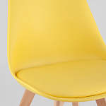 Стул с основой из пластика и мягким сиденьем Arvika Yellow варинант исполнения - 7 | Loft Concept в Санкт-петербурге