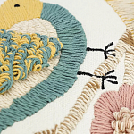 Чехол на подушку с кисточками и вышивкой птиц Ethnic mix Birds Rect варинант исполнения - 3 | Loft Concept в Санкт-петербурге