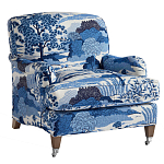 Кресло Trumann Club Chair Blue Landscape синий пейзаж варинант исполнения - 1 | Loft Concept в Санкт-петербурге