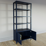 Стеллаж со стеклянными полками Elsa Dreams Blue варинант исполнения - 3 | Loft Concept в Санкт-петербурге