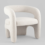 Кресло дизайнерское для лаунж зоны жемчужного цвета Pearl Lounge варинант исполнения - 1 | Loft Concept в Санкт-петербурге