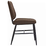 Стул с темно-коричневой обивкой из экокожи Benderson варинант исполнения - 2 | Loft Concept в Санкт-петербурге
