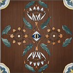 Плитка с узором Васильки 2 варинант исполнения - 1 | Loft Concept в Санкт-петербурге