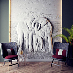 Барельеф ELEPHANTS варинант исполнения - 2 | Loft Concept в Санкт-петербурге
