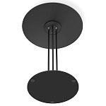 Стол журнальный круглый с бежевой столешницей из стекла Beige Marble варинант исполнения - 5 | Loft Concept в Санкт-петербурге