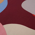 Подушка декоративная хлопковая с абстрактным принтом Elysian Flow Terra варинант исполнения - 3 | Loft Concept в Санкт-петербурге