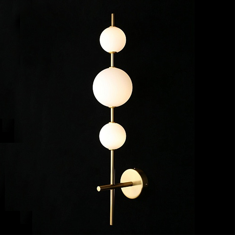 Бра настенное светодиодное Three Elements of Light Золотой Белый в Санкт-петербурге | Loft Concept 